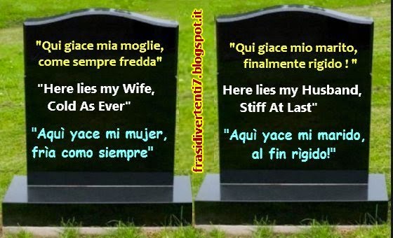 Frasi Divertenti Lapidi Divertenti