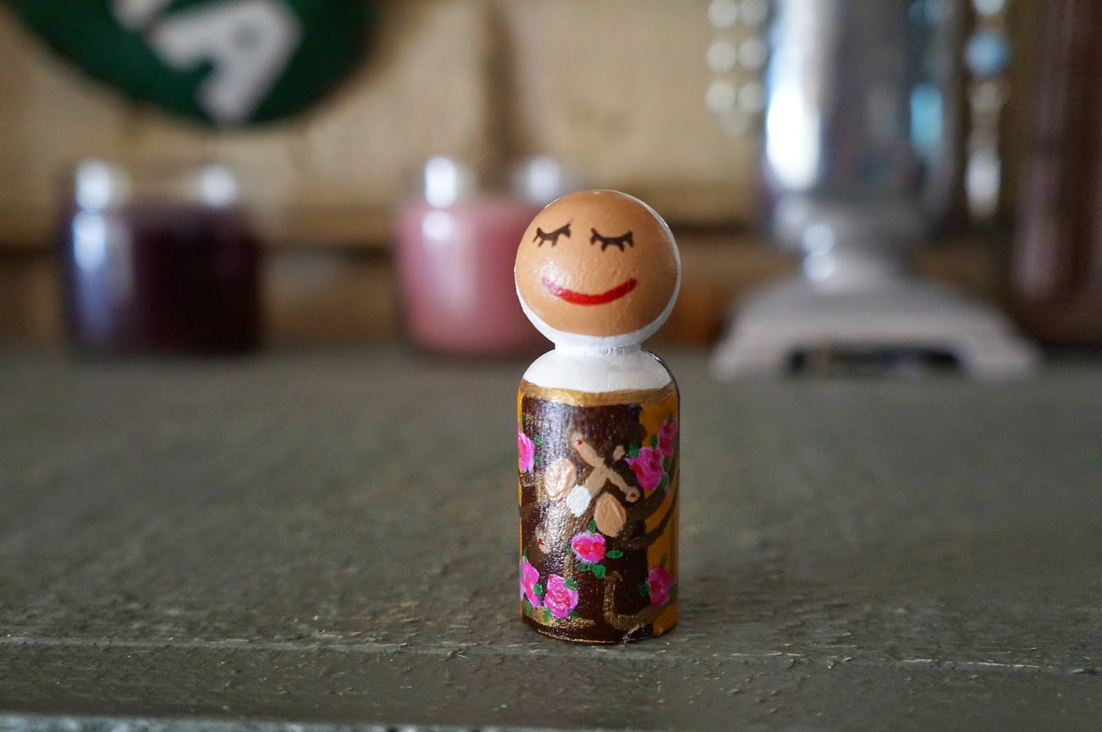 Erring on the Side of Love Wooden Saint Dolls