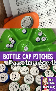 Create a very inexpensive workstation to practice pitch names on the treble clef staff with a dip tray and this free download.  FUN for your elementary music classroom.