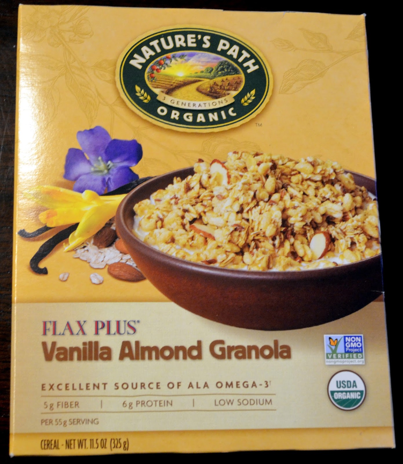 With Kale on Top! Nature's Path Flax Plus Granola Vanilla Almond