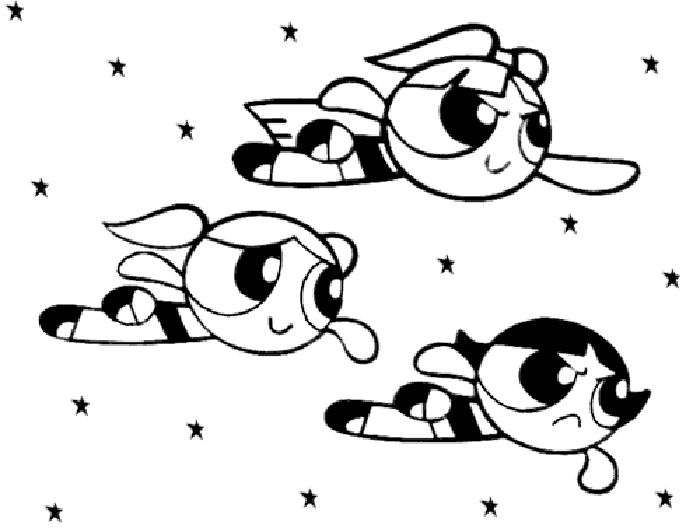Power Puff Girls Coloring Pages title=