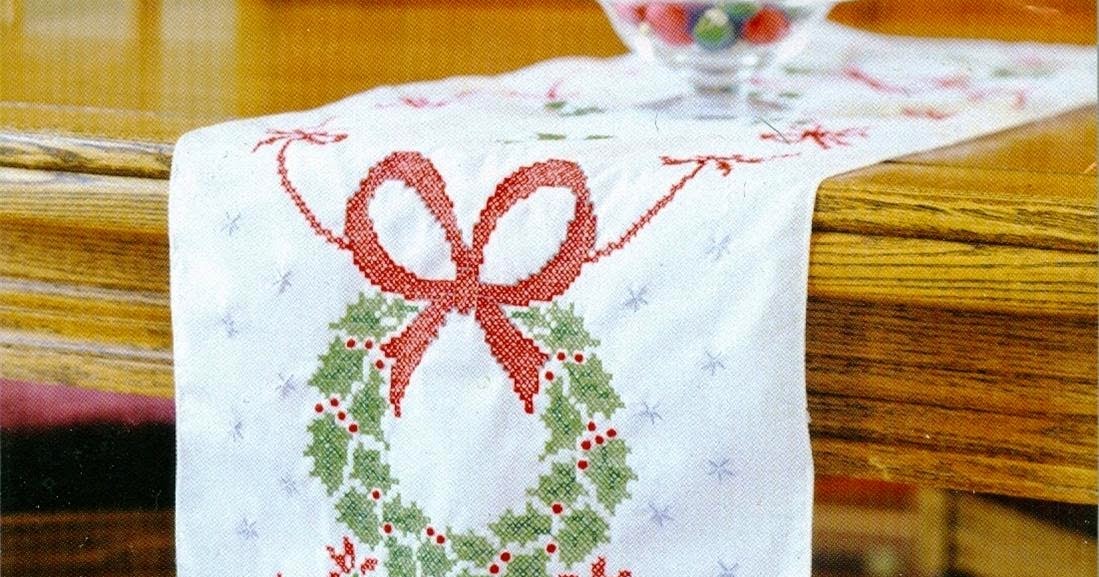 Christmas Cross Stitch Table Runner Kits Cross Stitch Patterns