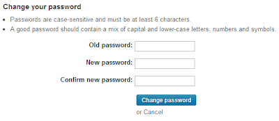 How to change password & keep Secured Password