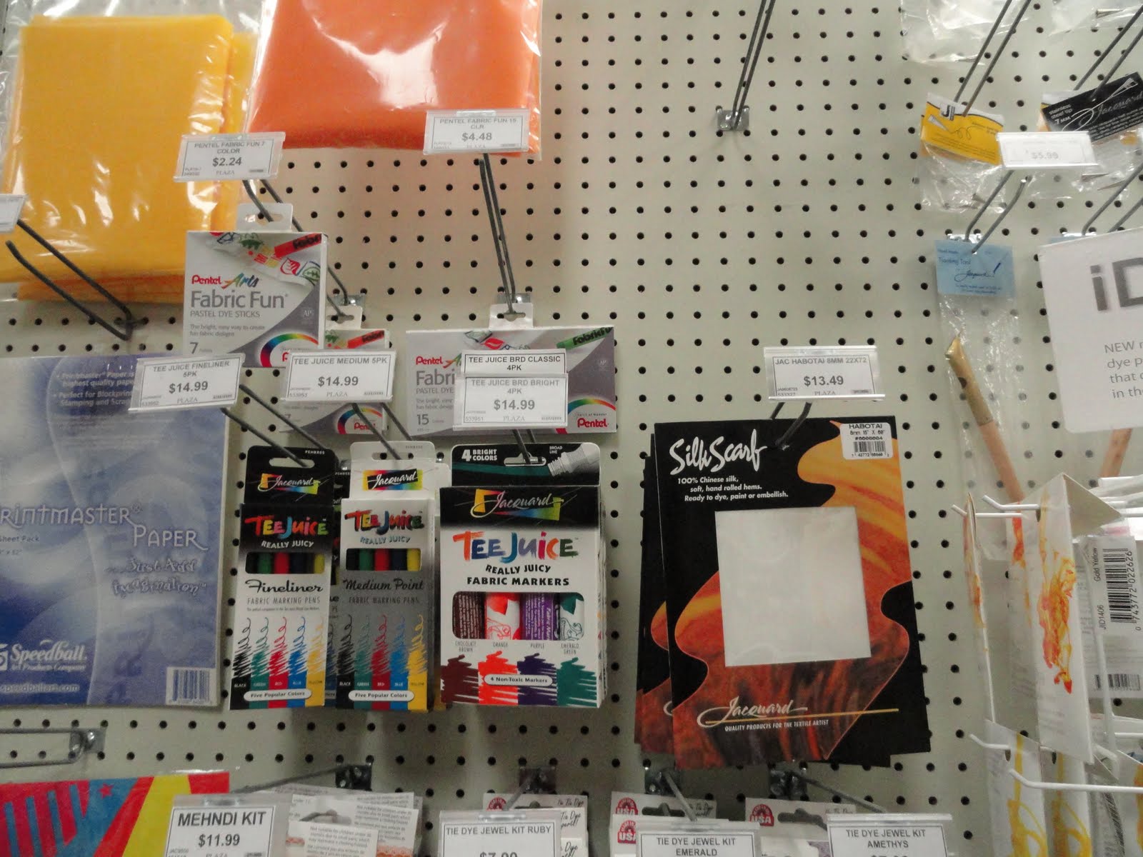 artist's journal Arts and craft store visit