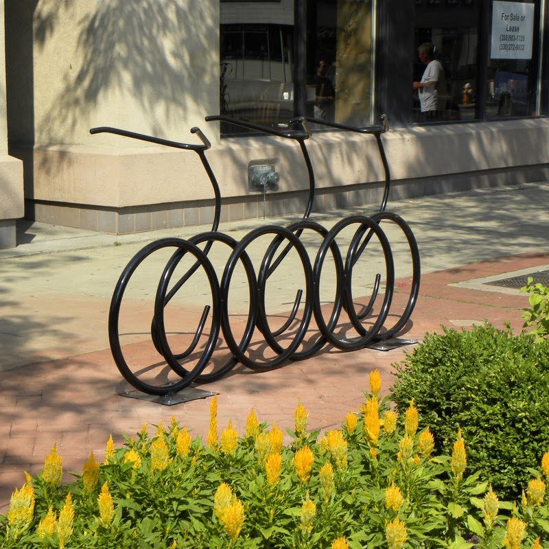 i will shout youngstown: first of the new artisan bike racks installed ...