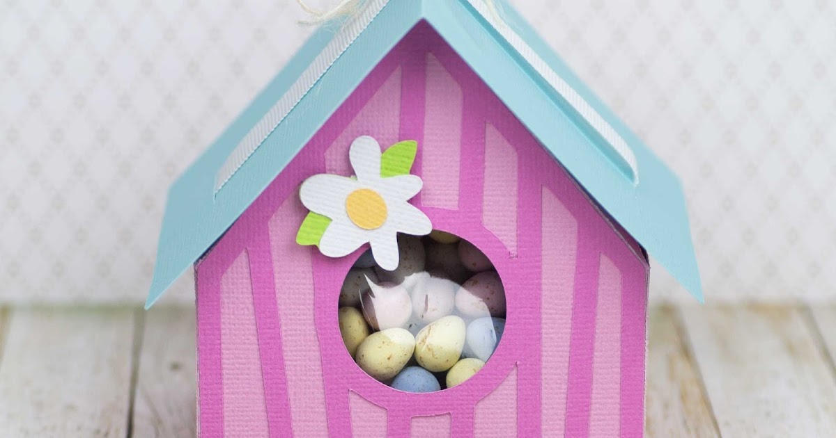 i love 2 cut paper Birdhouse Gift Box