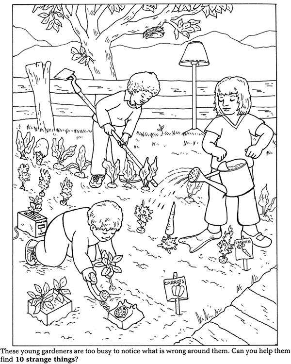 garden coloring pages for free - photo #14