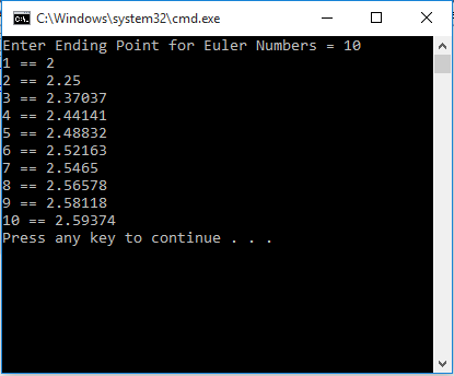 Euler numbers in c++ -- How to | C++ Programs & Projects