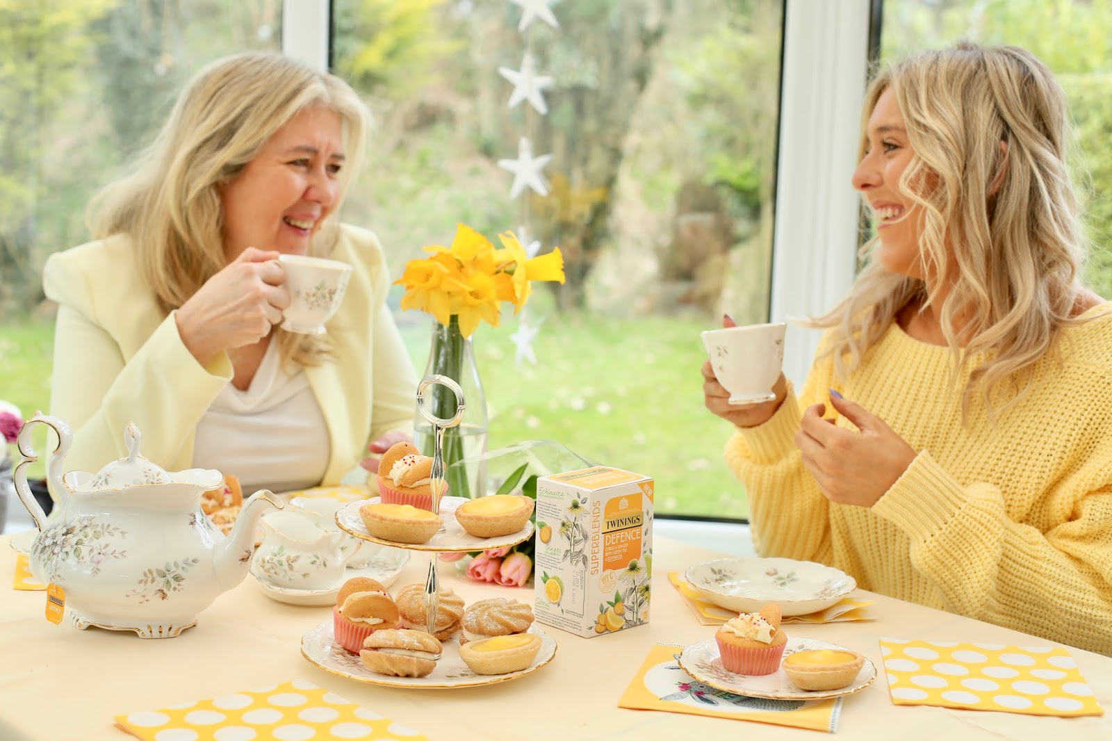 yellow afternoon tea