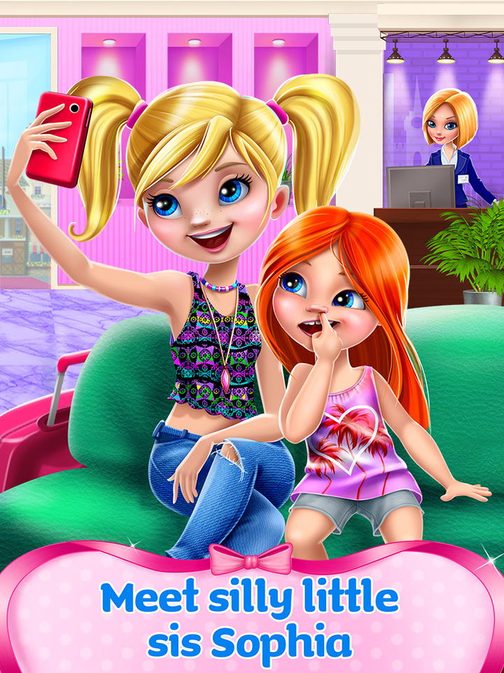 My little sister now. Sophia mine. My big sister Emma is. Game with my little sister Let s go to the Spa English PC/Android.