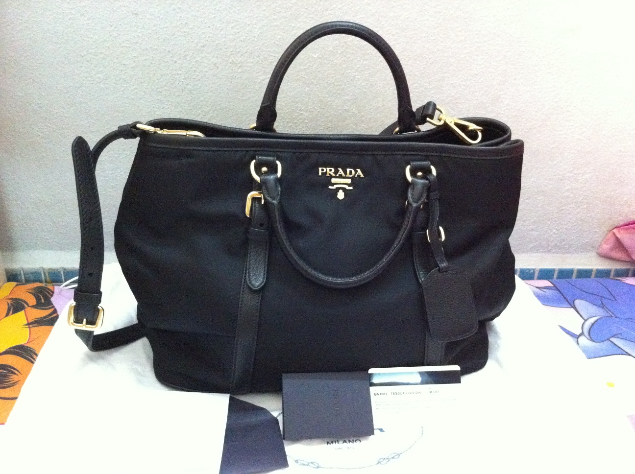 Authentic Luxury Items @ Bargain Price: Prada Shopping Nylon Bag BN1881