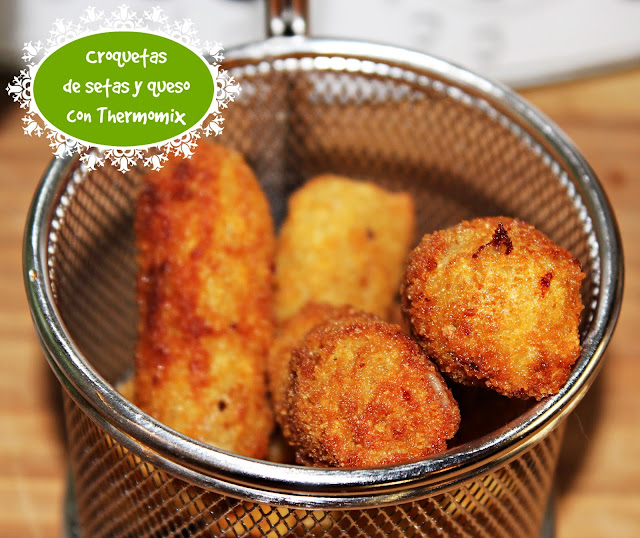 CROQUETAS DE SETAS Y QUESO CON THERMOMIX