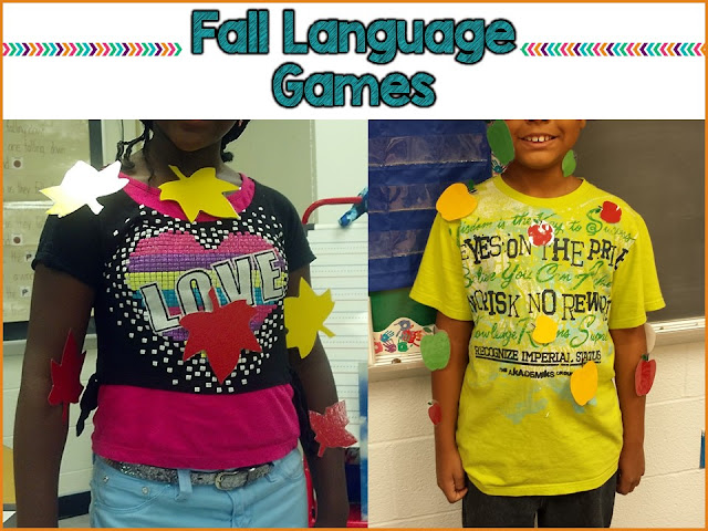 FREE language activities perfect for fall! Target receptive language, adjectives and body parts with these two activities. 