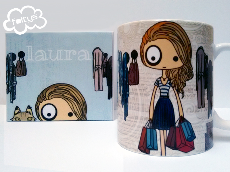 taza personalizada | custom mug | foltys vs Laura - handmade with love