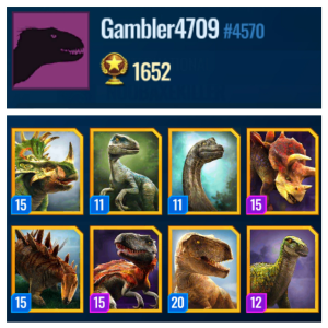 Jurassic World Alive Epics Tournament Results