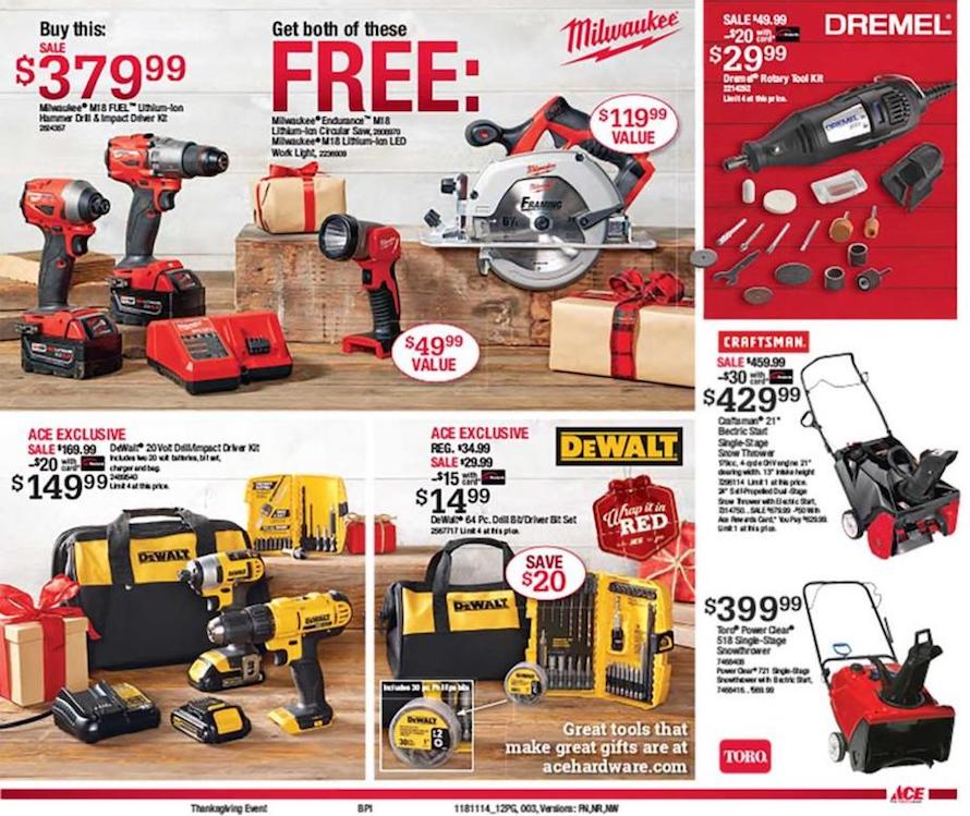 Ace Hardware Friday tools 2018 ad