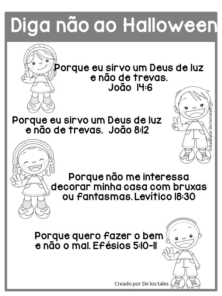 diga não ao halloween