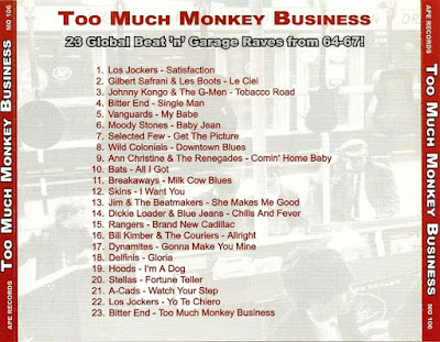 VA -Too Much Monkey Business - 23 Global Beat 'n' Garage Raves from 64-67!