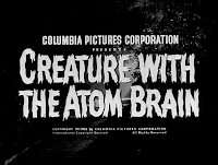 Creature with the Atom Brain title screen