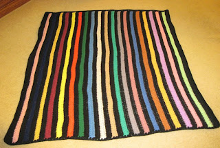 striped afghan