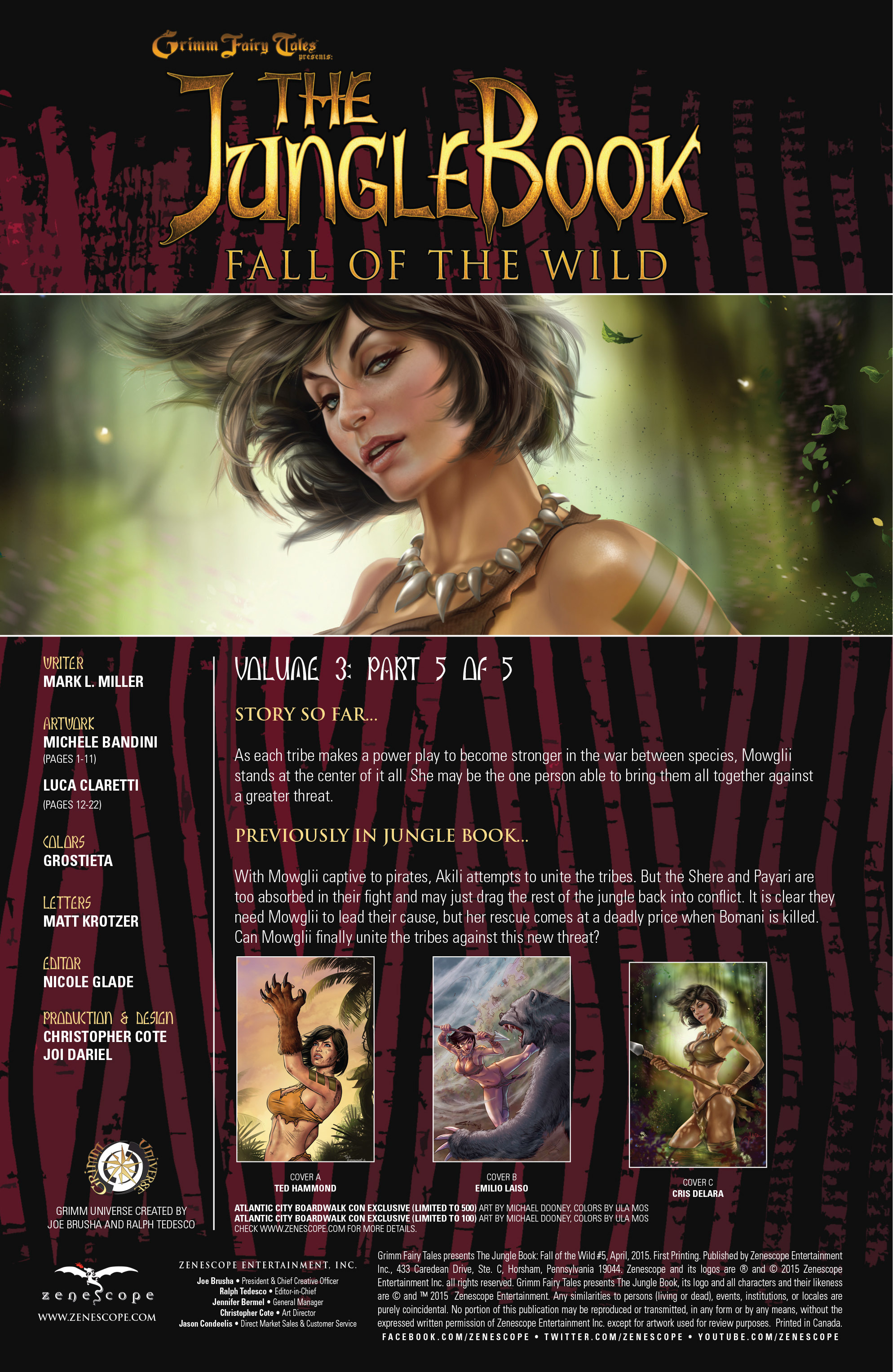 Read online Grimm Fairy Tales presents The Jungle Book: Fall of the Wild comic -  Issue #5 - 2