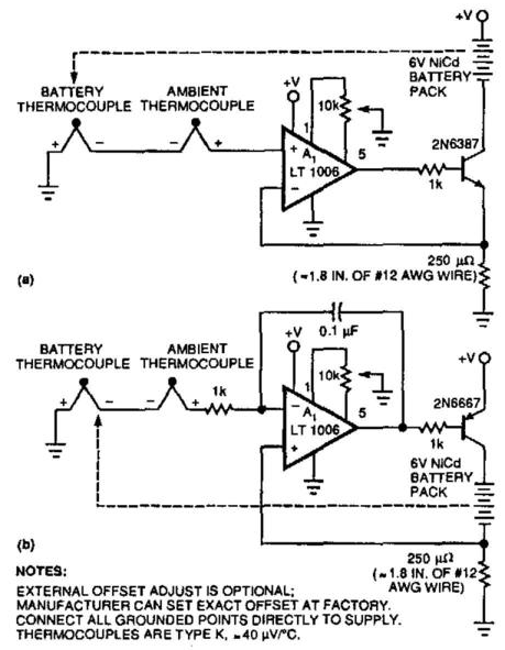 Battery-Temperature Sensing Nicad Charger