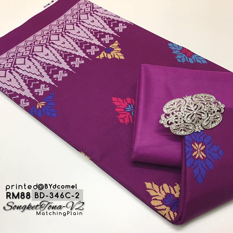 Cotton Online New Cotton Fabric Matching Collection Songket Printed