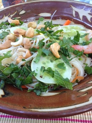 Salad with Rice Noodles by Future Relics Pottery