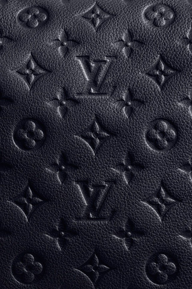   Black Leather Louis Vuitton Patterns   Android Best Wallpaper