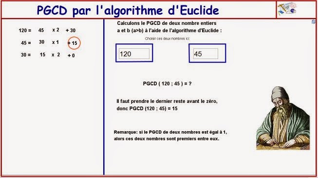 http://dmentrard.free.fr/GEOGEBRA/Maths/Nouveautes/4.25/PGCDEucMD.html