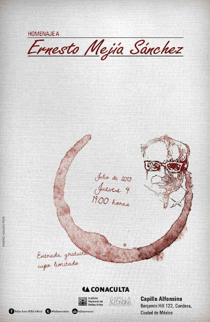 Homenaje al escritor Ernesto Mejía Sánchez en la Capilla Alfonsina del INBA