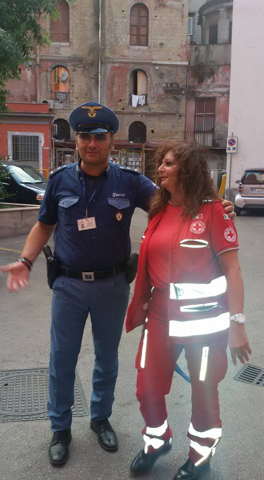 il Presidente Alviti in collaborazione con la Croce Rossa Italiana