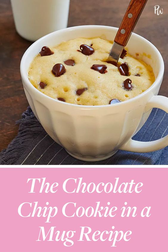 ChocolateChip Cookie In a Mug The Slow Roasted