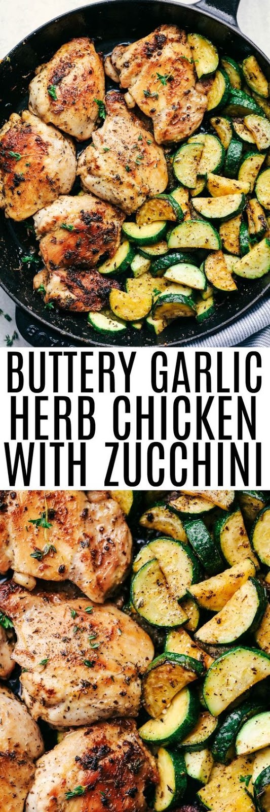 BUTTERY GARLIC HERB CHICKEN WITH ZUCCHINI Awesome Foods