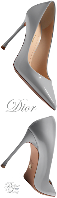 ♦Elegant grey Dior patent leather pumps #pantone #shoes #grey #brilliantluxury