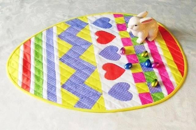 Easter Egg Table Topper Pattern by Monica Curry