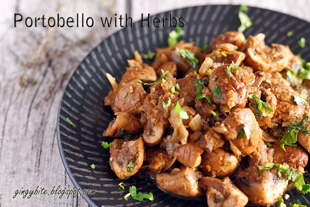 Portobello with Herbs 香草蘑菇