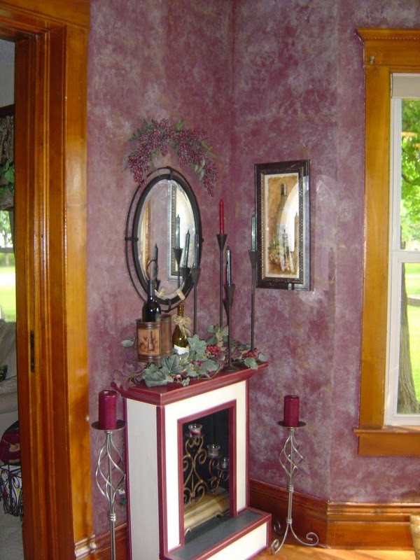 Paint walls with rags