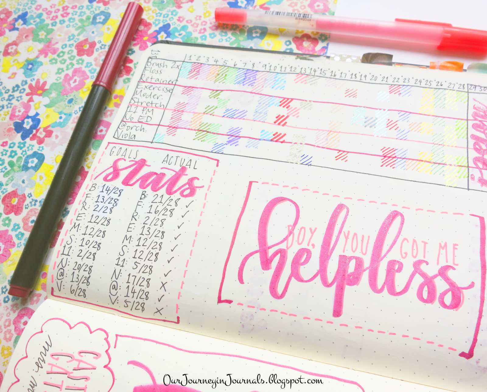 Our Journey in Journals: March 2017 Bullet Journal Setup