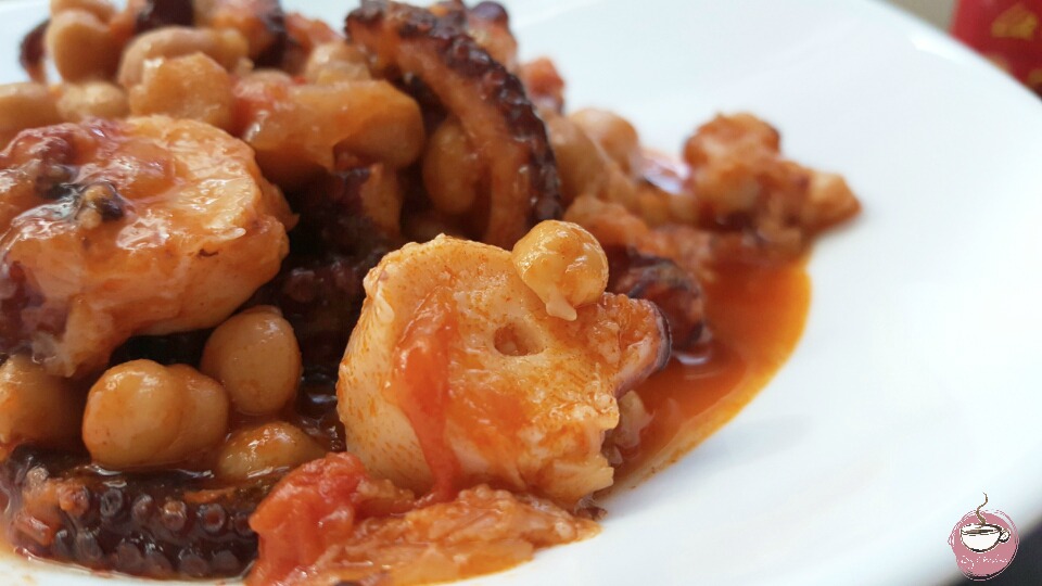 Cuadernos de cocina Garbanzos guisados con pulpo