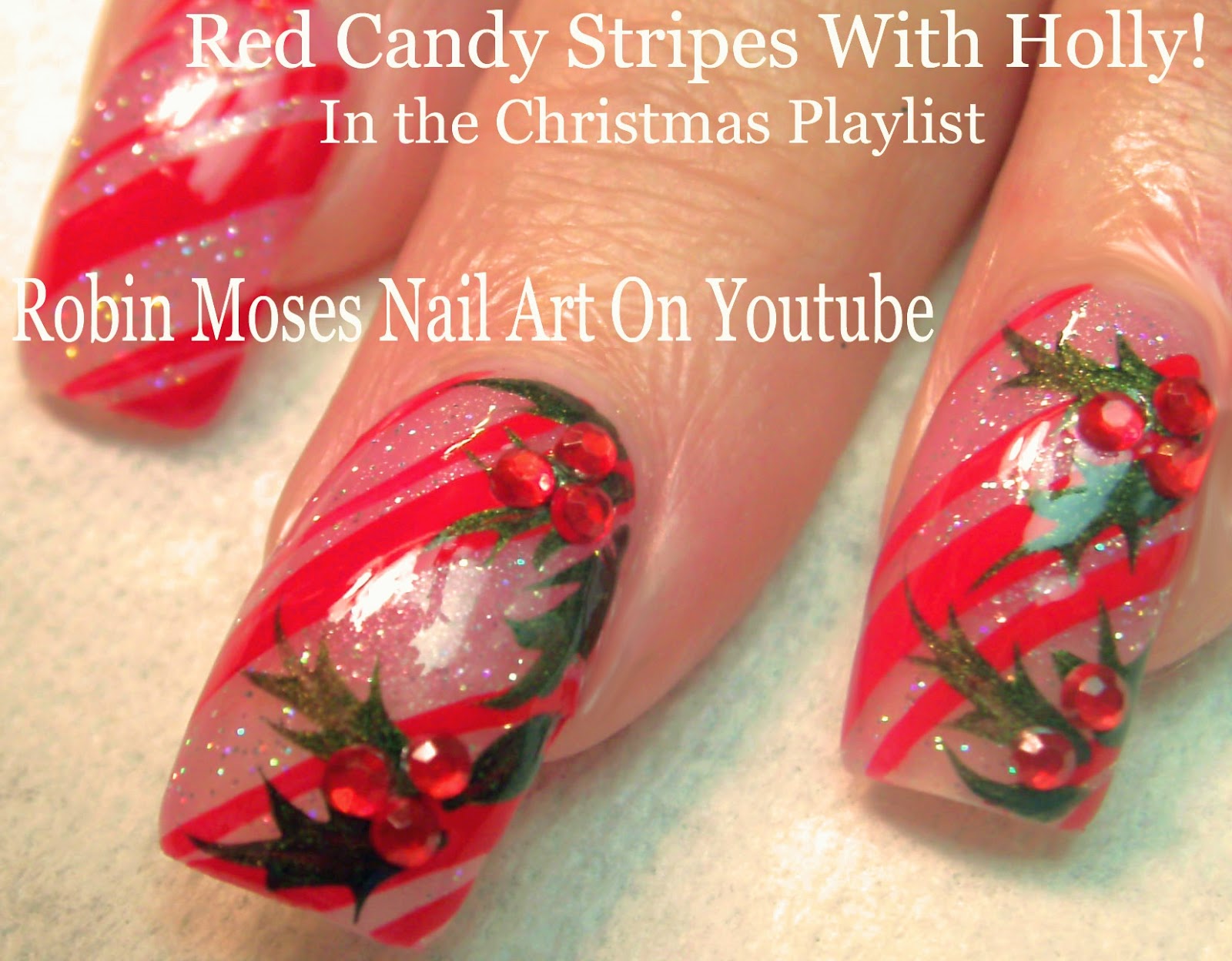 Nail Art by Robin Moses Christmas Nails! 2 Fun New Designs up for