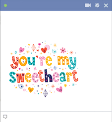 Sweetheart Facebook Sticker