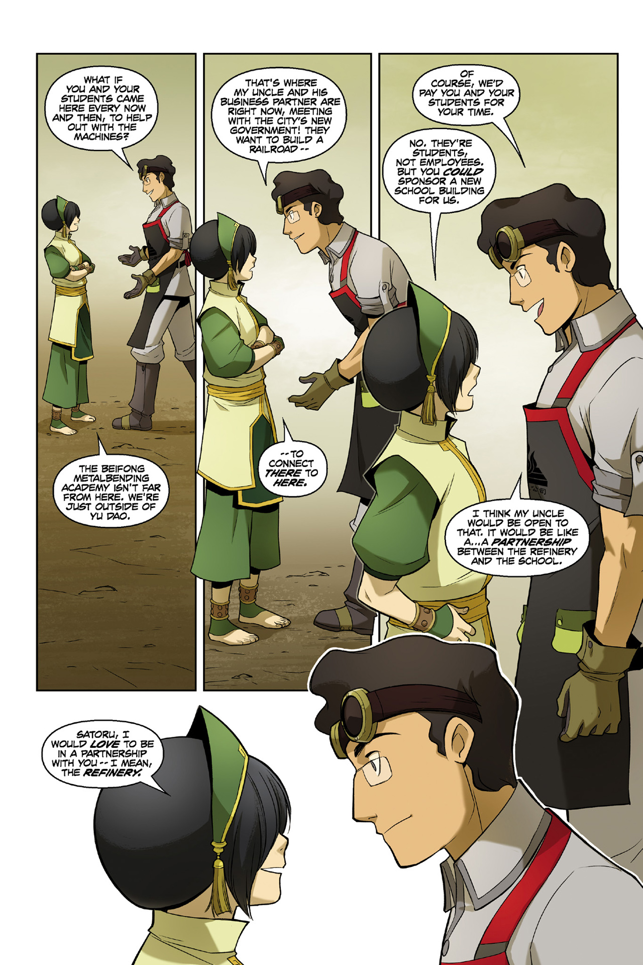 Read online Nickelodeon Avatar: The Last Airbender - The Rift comic -  Issue # Part 1 - 59