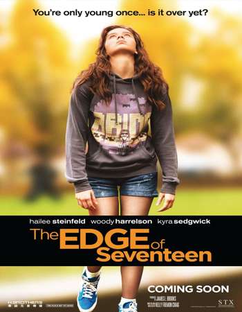 Poster Of The Edge of Seventeen 2016 English 700MB DVDScr x264 Free Download Watch Online downloadhub.in