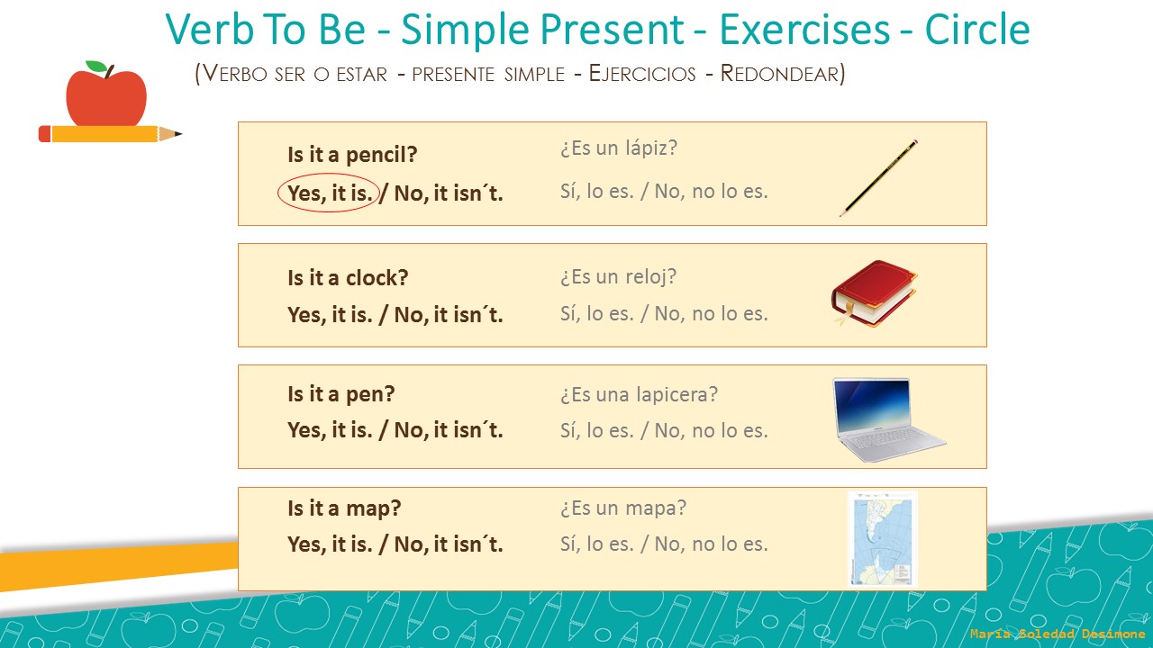 Cultura y TIC INGLÉS. VERB TO BE (VERBO SER O ESTAR) SIMPLE PRESENT