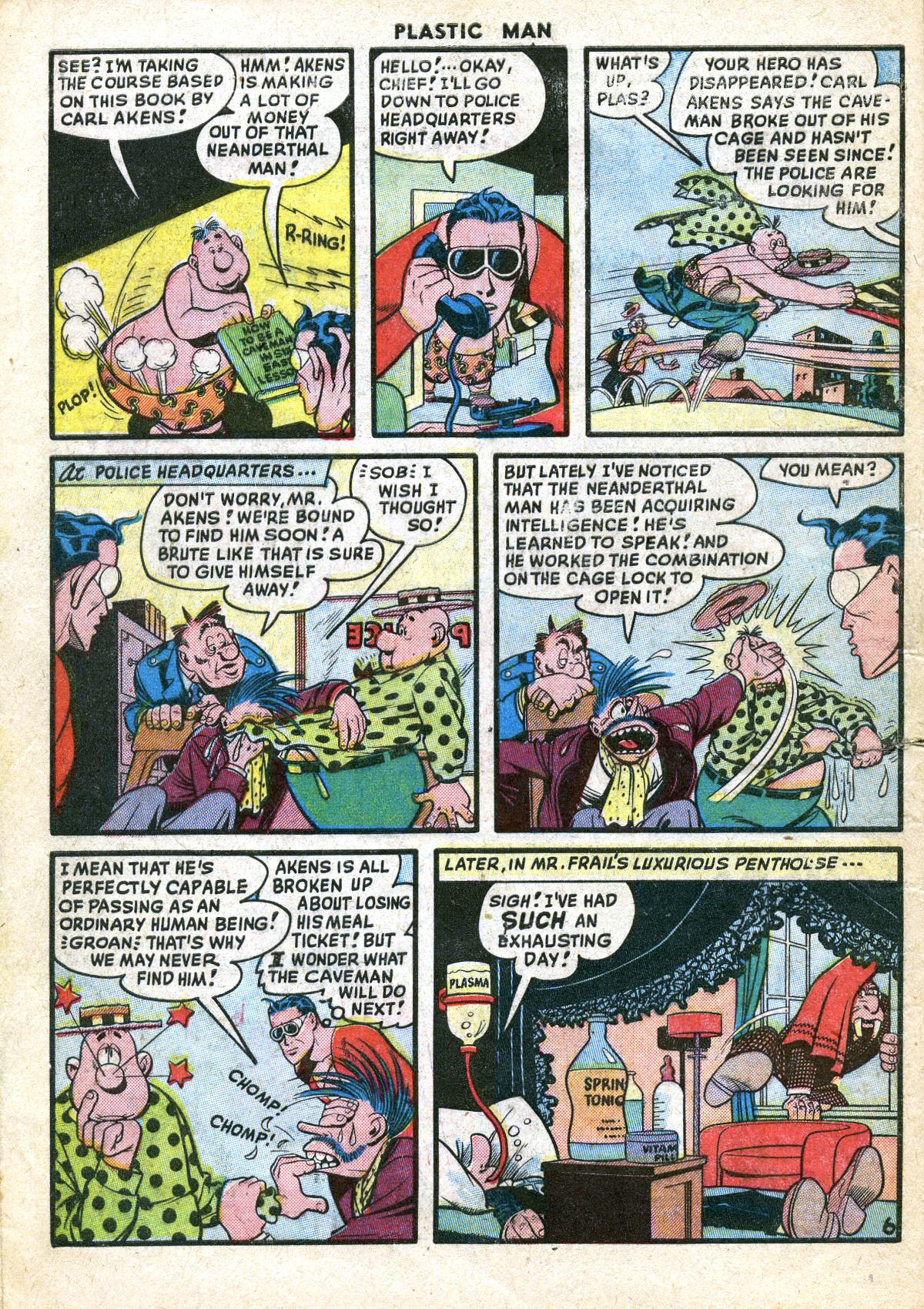 Read online Plastic Man (1943) comic -  Issue #19 - 8