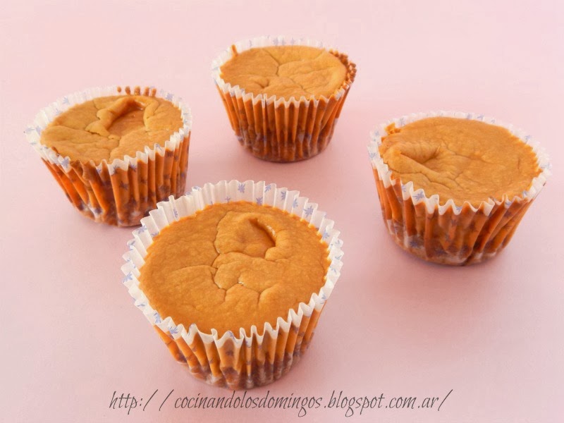 Mini cheesecakes de dulce de leche y brownie