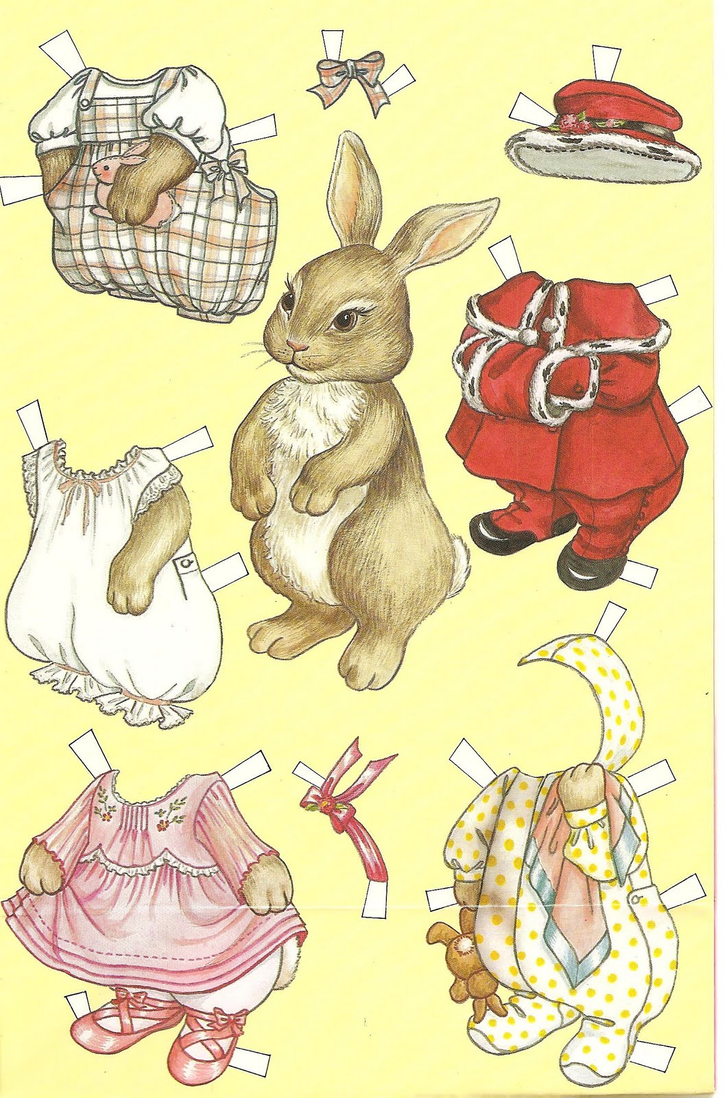 Mostly Paper Dolls A RABBIT A DAY Cutie Bunny Mostly Paper Dolls A RABBIT A DAY Cutie Bunny