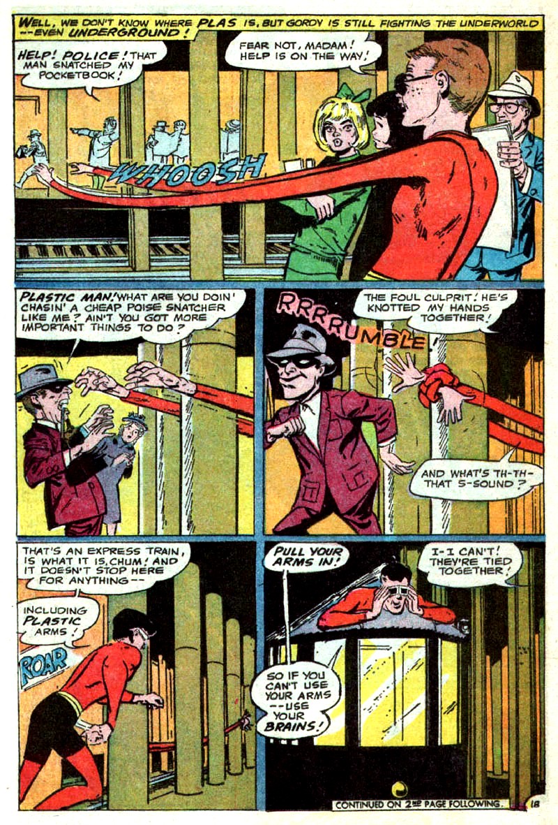 Read online Plastic Man (1966) comic -  Issue #10 - 24