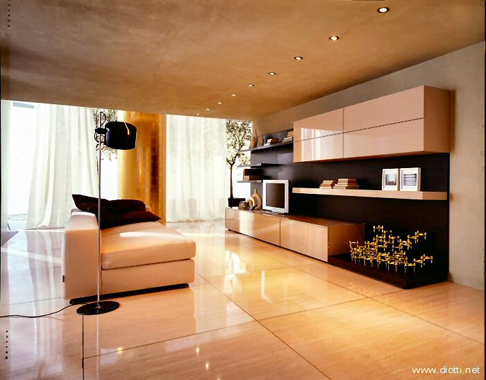 Decoración de Salas Modernas en Beige y Crema | Ideas para decorar